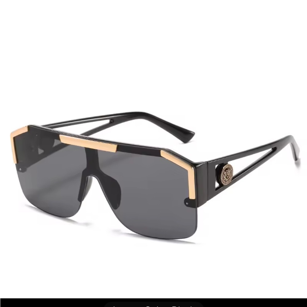 Stylish Black and Gold Sunglasses